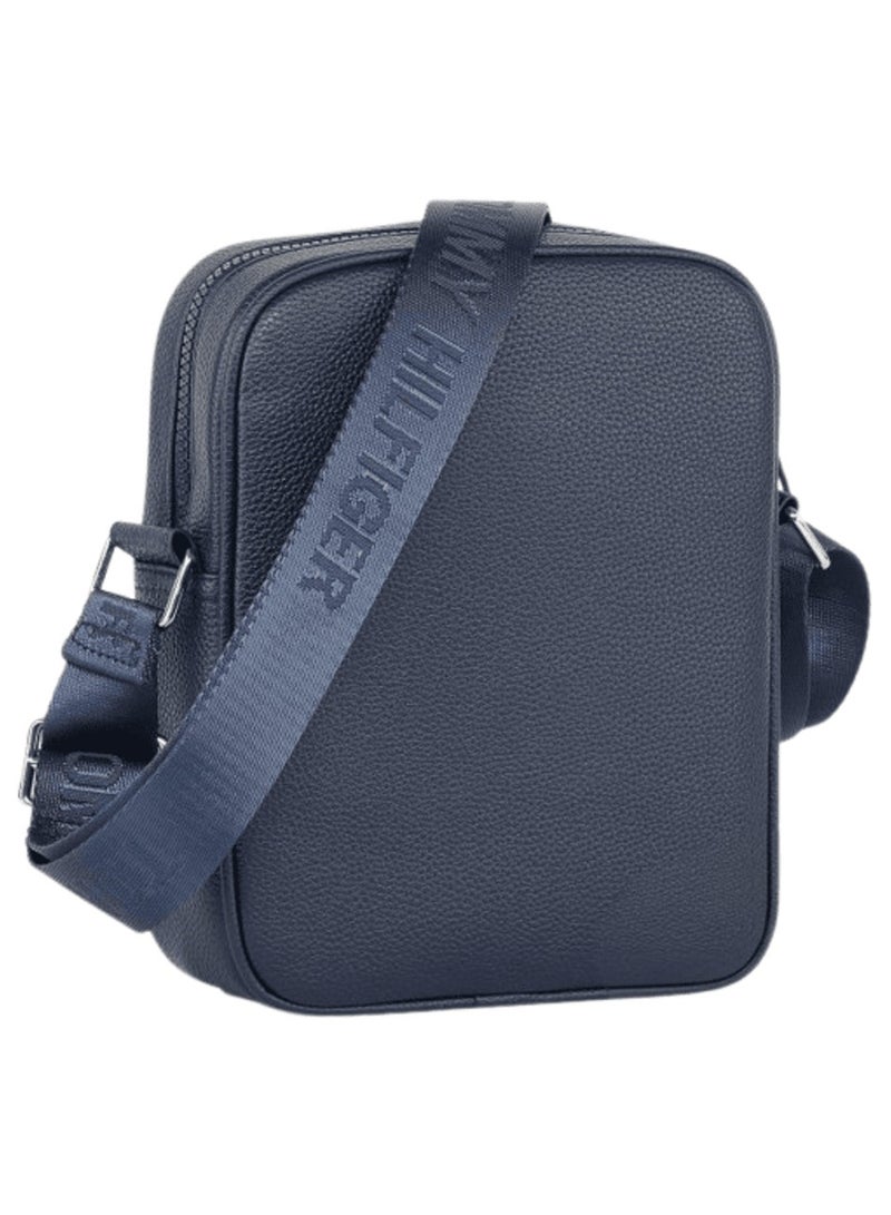 Tommy Hilfiger Plus Leather Tommy Hilfiger Crossbody Messenger Shoulder Navy Blue Men bag  - Image 2