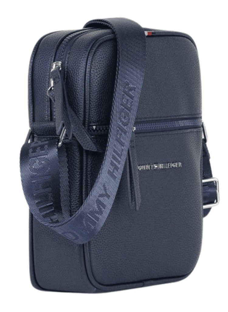 Tommy Hilfiger Plus Leather Tommy Hilfiger Crossbody Messenger Shoulder Navy Blue Men bag  - Image 4
