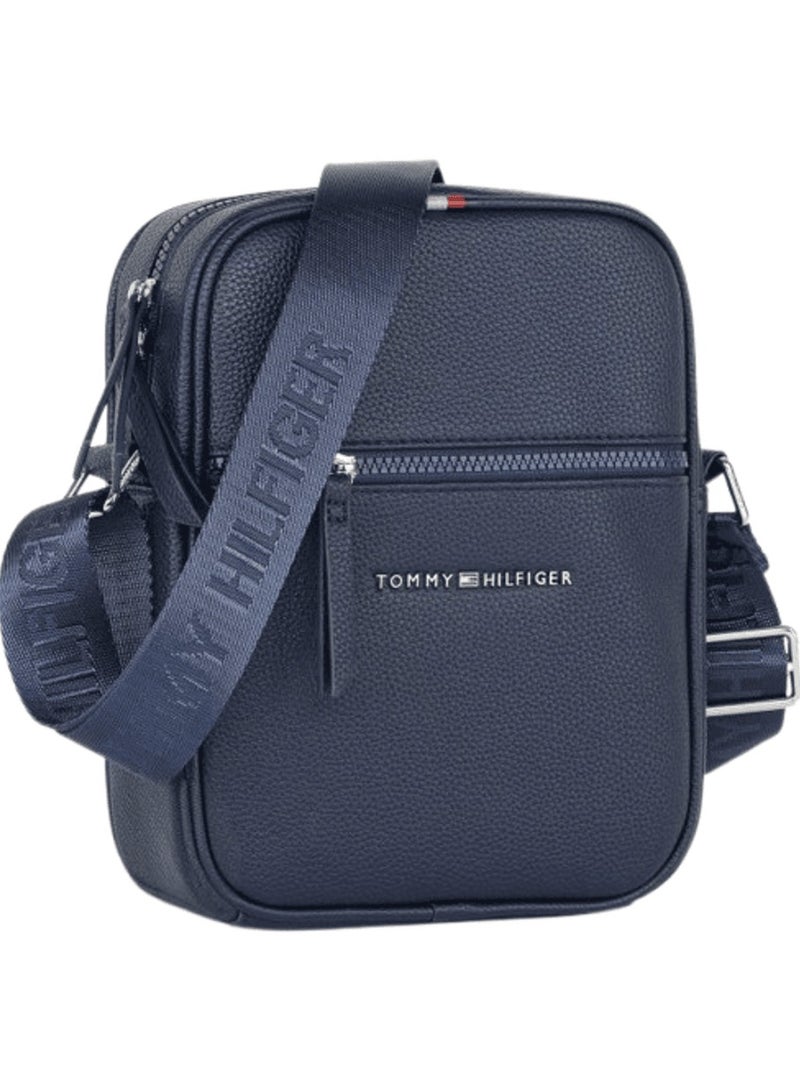 Tommy Hilfiger Plus Leather Tommy Hilfiger Crossbody Messenger Shoulder Navy Blue Men bag  - Image 3