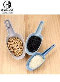 Happy Home 3-Piece Scoop Set, Scoop for Dry Food, Powder, Coffee Beans, Popcorn, Candy, Corn, Cat & Dog Food, Measuring Cup, Dishwasher Safe, BPA Free  - Image 1