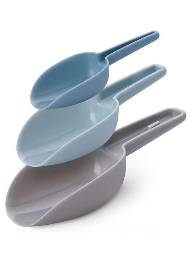 هابي هوم مجموعة مغارف مكونة من 3 قطع، مغرفة الطعام الجاف والبودرة وحبيبات القهوة، والفشار، والحلوى، والذرة، وطعام القطط والكلاب، كوب معايرة، يمكن غسلها في غسالة الأطباق، خالية من مادة بيسفينول أ - Image 5