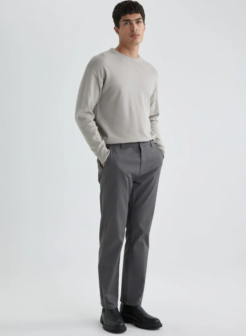DeFacto Regular Fit Zipper Pocket Gabardine Chino Pants