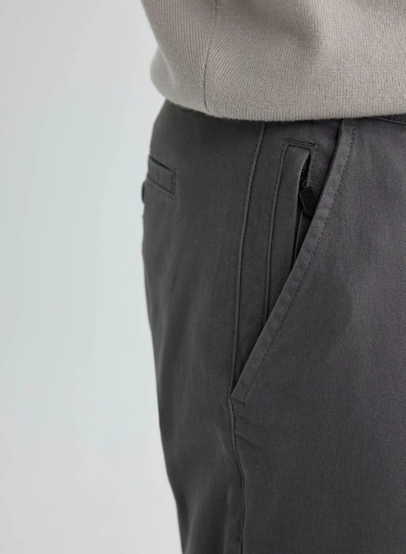 DeFacto Regular Fit Zipper Pocket Gabardine Chino Pants