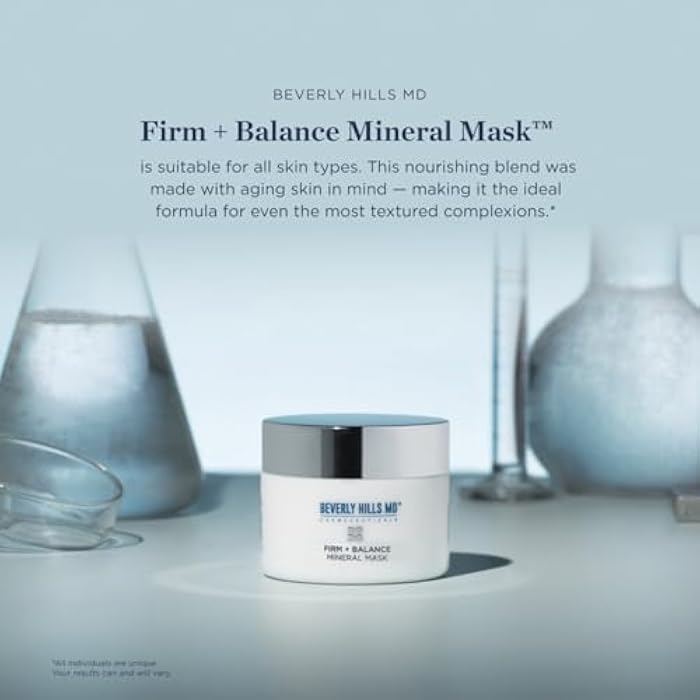 Beverly Hills MD Firm + Balance Mineral Mask for Aging Skin- Exfoliating Clay Mask for Evening Complexion- Lift, Firm, Tighten Skin w/Pineapple & Papaya Enzymes, Tripeptides, Kakadu Plum - Image 5
