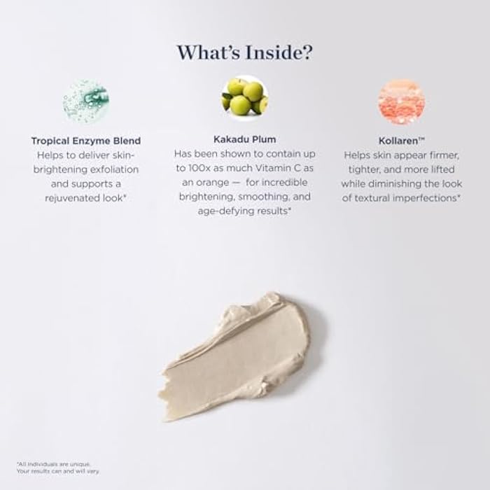 Beverly Hills MD Firm + Balance Mineral Mask for Aging Skin- Exfoliating Clay Mask for Evening Complexion- Lift, Firm, Tighten Skin w/Pineapple & Papaya Enzymes, Tripeptides, Kakadu Plum - Image 3