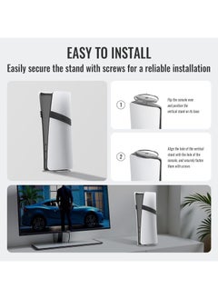 XICEN Vertical Stand For PS5 PRO / PlayStation 5 / PS5 Slim, Non-Slip Base Stand Replacement with Screw, Accessories Compatible with  PS5 Console / PS5 Pro /PS5 slim  - Image 3