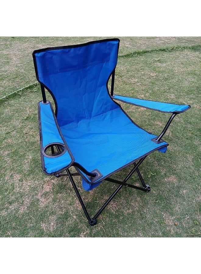 Home Smart Folding Comfortable Camping Chair, Standard Camping Chair for Outdoor Beach Parties, BBQs, Desert Camping and More Activities (1pc Blue, 1pc red) - Image 4