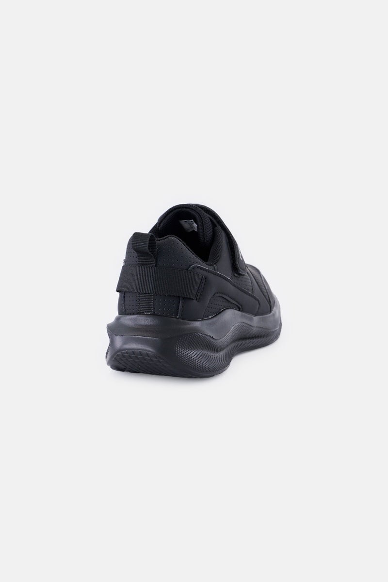 RBX Kids Girl Velcro Closure School Shoes, Black - Image 2