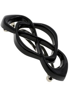 CAMILA Camila Paris CP2437 French Hair Barrettes for Women Thick Hair, Hair Clip Black, Strong Hold Grip Barrette Hair Clips for Women, No Slip Styling Hair Accessories for Women, Made in France 