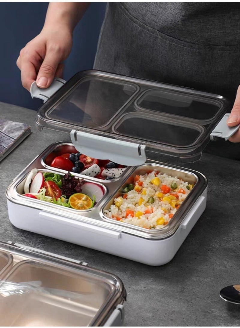 Beautiful Lunch Box, 304 Stainless Steel, Compartment Non Flavored Lunch Box, Sealed And Leak Proof Separate Visible Bento Preservation Box - Image 3