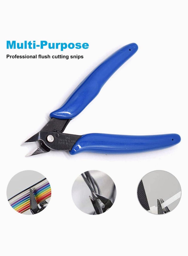 SOLARAE Small wire cutters for crafting Wire cutter Side cutters pliers Flush cutter Diagonal cutting pliers Flush cut pliers Jewelry pliers Wire flush cutters Diagonal wire side cutting pliers - Image 2