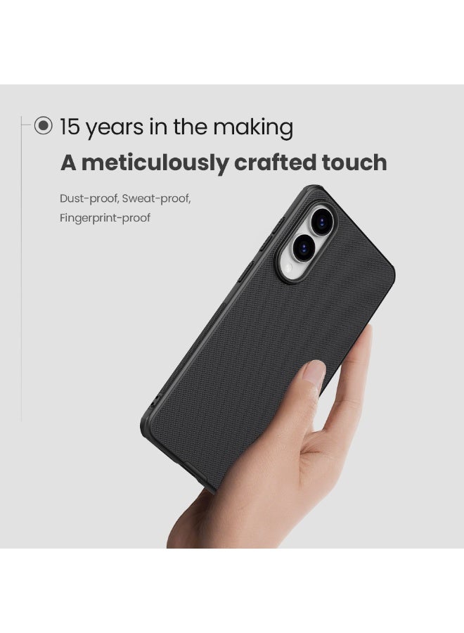 Nillkin Magnetic for Samsung Galaxy S25 Edge Case, Hard Cover with Soft Edge, Black - Image 4