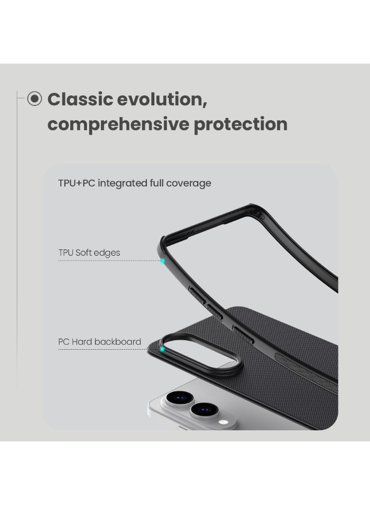 Nillkin Magnetic for Samsung Galaxy S25 Edge Case, Hard Cover with Soft Edge, Black - Image 5