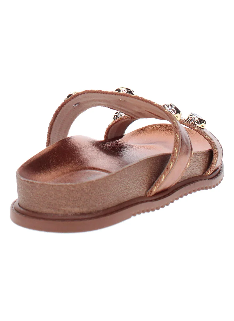 Beira Rio Bronze Beira Rio Women’s Flat Summer Footwear – Lightweight Slip-On Comfort with Stylish Casual Design for Women | Best Price UAE