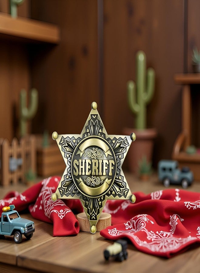 Finduat Western Sheriff Badge for Kids Adults Party Favors Supplies, School Carnival Prizes, Party Bag Gift Fillers - Image 5