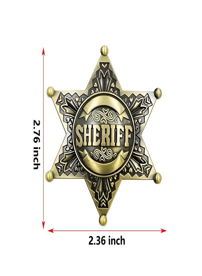 Finduat Western Sheriff Badge for Kids Adults Party Favors Supplies, School Carnival Prizes, Party Bag Gift Fillers - Image 2