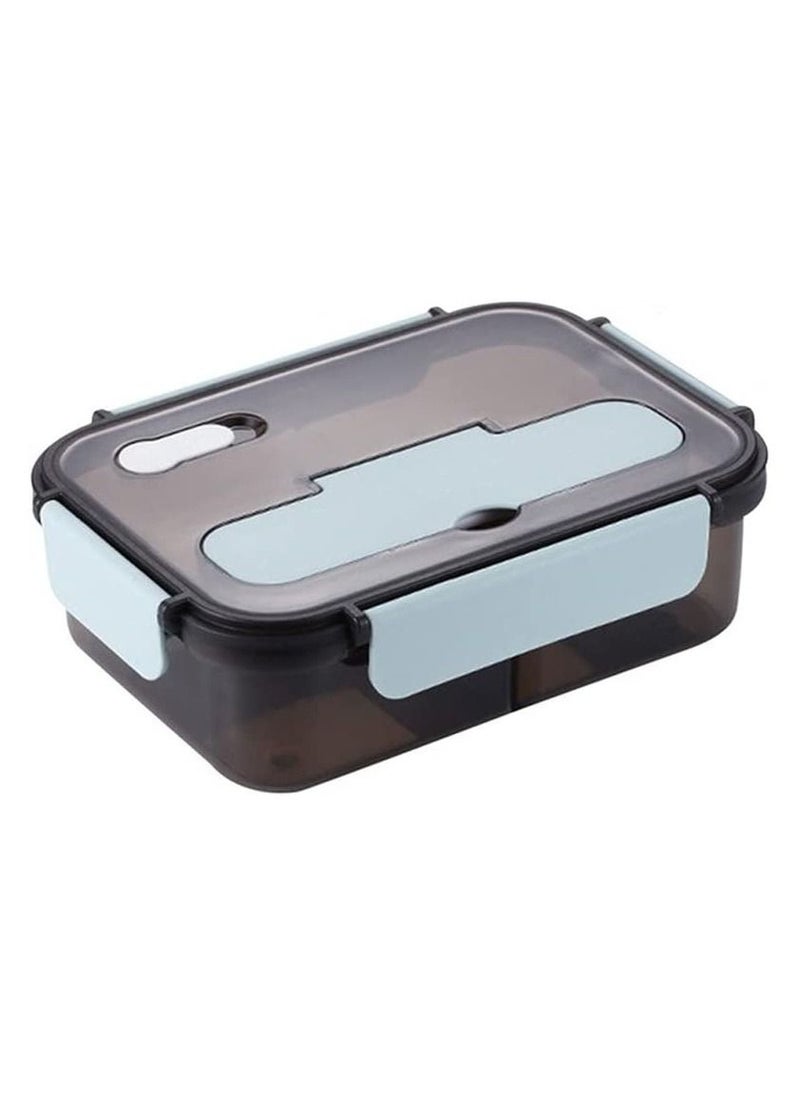 BestStore - Bento Lunch Box 3 Compartment Containers 1500ml for Adults and Kids with Spoon & Fork - Image 1