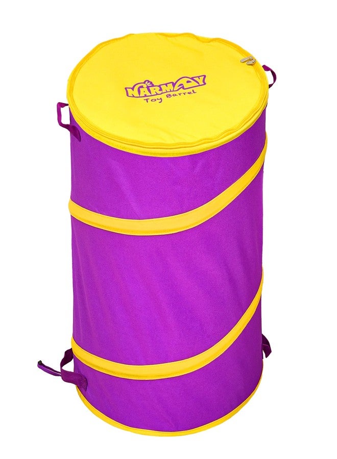 NARMAY Toy Barrel Pop-Up Toy Storage Bin, Large Collapsible Toy Bucket with Handles for Kids, All-in-One Toy Organizer for Boys and Girls - 20 x 23 Inch - Image 1