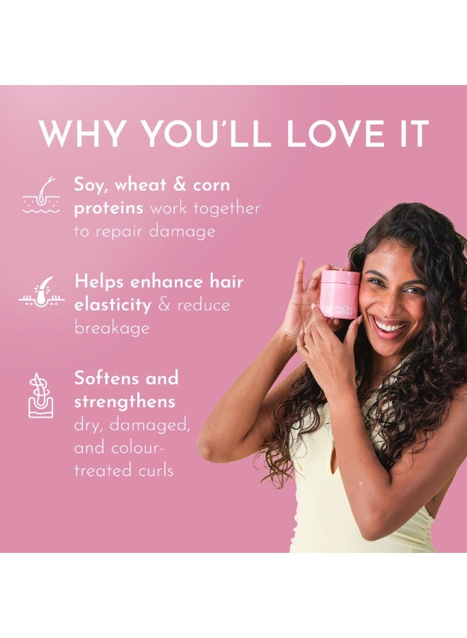 Fix My Curls Protein Powered Deep conditioning Hair Mask | 50ml | For High Porosity, Curly, Wavy, Dry & Heat Damaged Hair | Intensive Repair with Pro-Keratin Bond Complex | Fix My Curls - Image 3