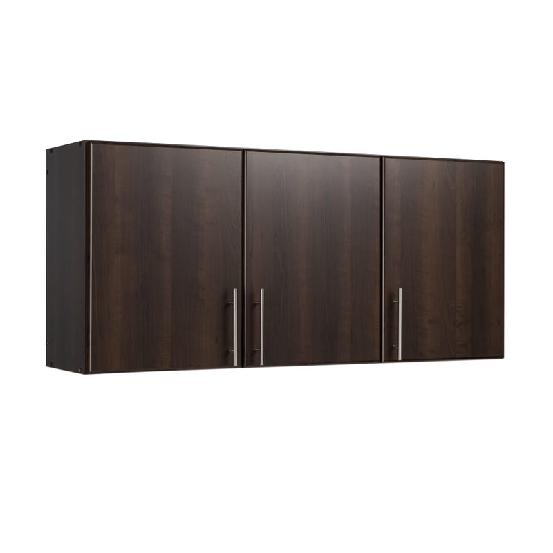 Prepac Prepac Elite 54 Wall Cabinet Brown Storage Cabinet with 2 Adjustable Shelves Storage Closet for Pantry Kitchen and Bathroom 12 D x 54 W x 24 H 
