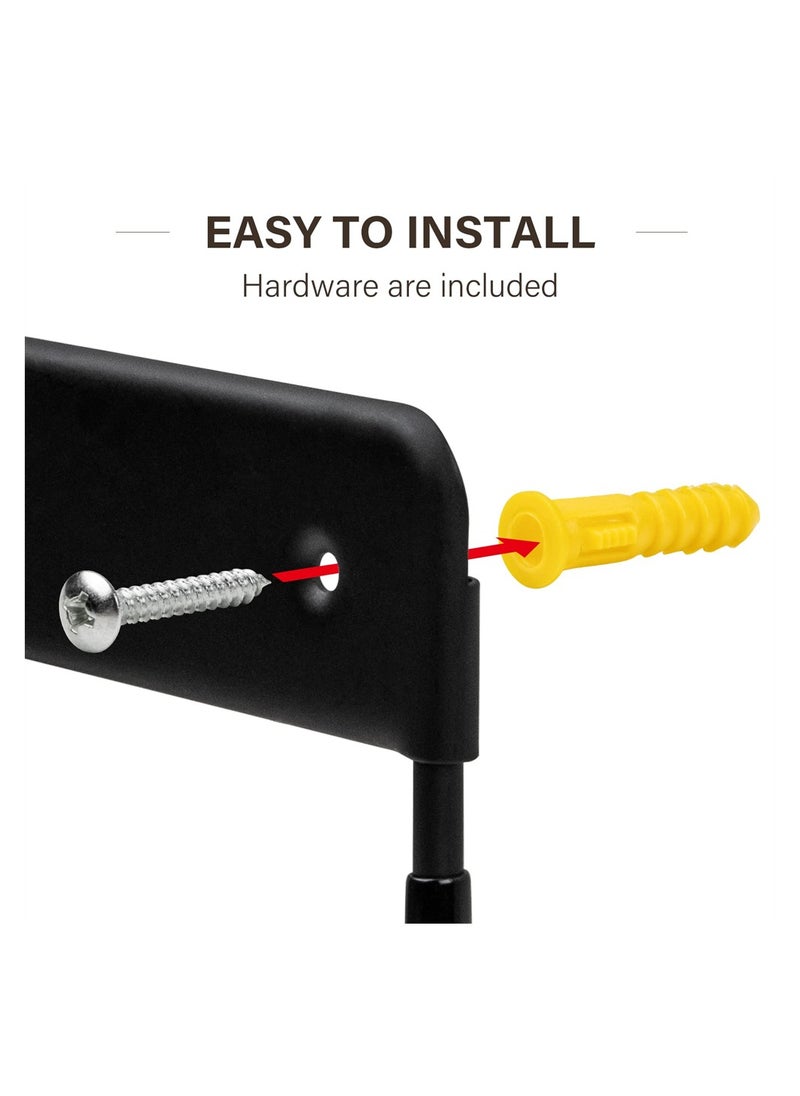 SYOSI Ironing Board Wall Mount, Ironing Board Hanger, Ironing Board Holder, Iron Board Hook Wall Mount with Mounting Screws, for Laundry Rooms  - Image 5
