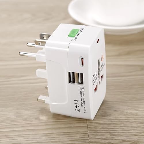 MX Universal Travel Adapter with Type C, Worldwide Universal Travel Adapter All Over 150 International Travel Adapter, Universal Socket Compatible - UK, Europe, UA, Australia, China, Japan & Thailand - Image 4