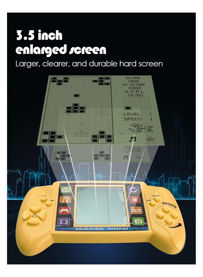 general Building block game machine, built-in 23 puzzle games, 3.5 inch LCD mini portable building block game machine, classic building blocks, tanks, brick breakers, racing cars - Image 4