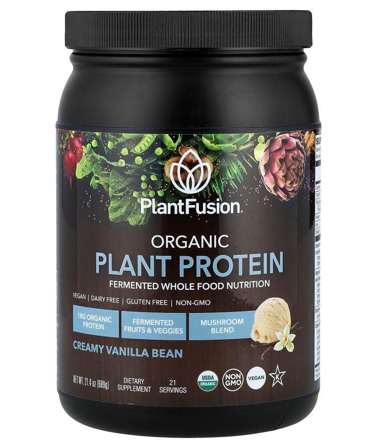 Organic Plant Protein Creamy Vanilla Bean 21.4 oz (609 g)