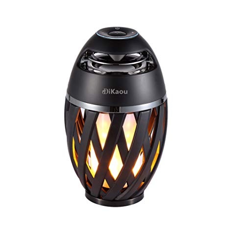 DiKaou LED Flame Outdoor Table Lamp Torch Table Lamp with Blutooth Speaker, Rechargeable Ambience Lantern with Flickers Warm Light for Patio/Porch/Home Decor, Best Gift for Men Women Teens Kids - Image 1
