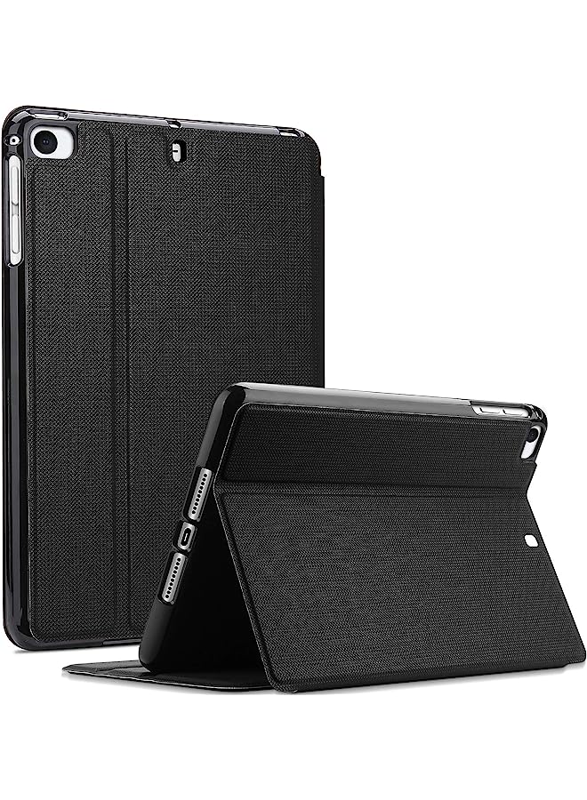 IAF Ipad Mini Case For 5 2019/ 4, 1 2 3, Slim Stand Protective Folio Smart Cover 5/4/3/2/1 -Black
