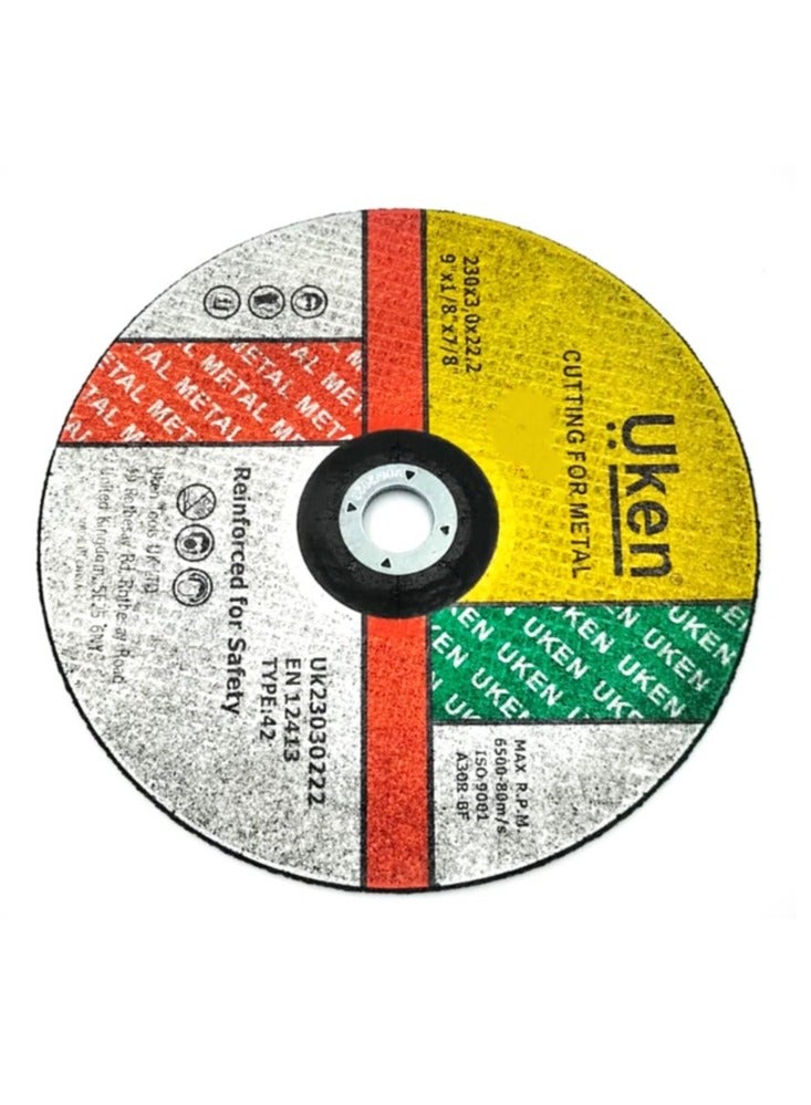 Uken 5pc Cutting Disc For Metal -9"x1/8"x7/8" - Image 1