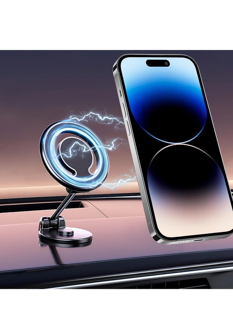 ELTRAZONE Magnetic Car Mount – 360° Rotation All-Metal Magnetic Phone Holder, Strong Magnets for iPhone 15/14/13 Pro Max Plus & All Smartphones - Image 1