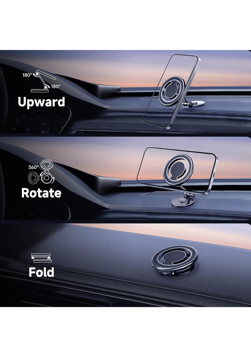 ELTRAZONE Magnetic Car Mount – 360° Rotation All-Metal Magnetic Phone Holder, Strong Magnets for iPhone 15/14/13 Pro Max Plus & All Smartphones - Image 4