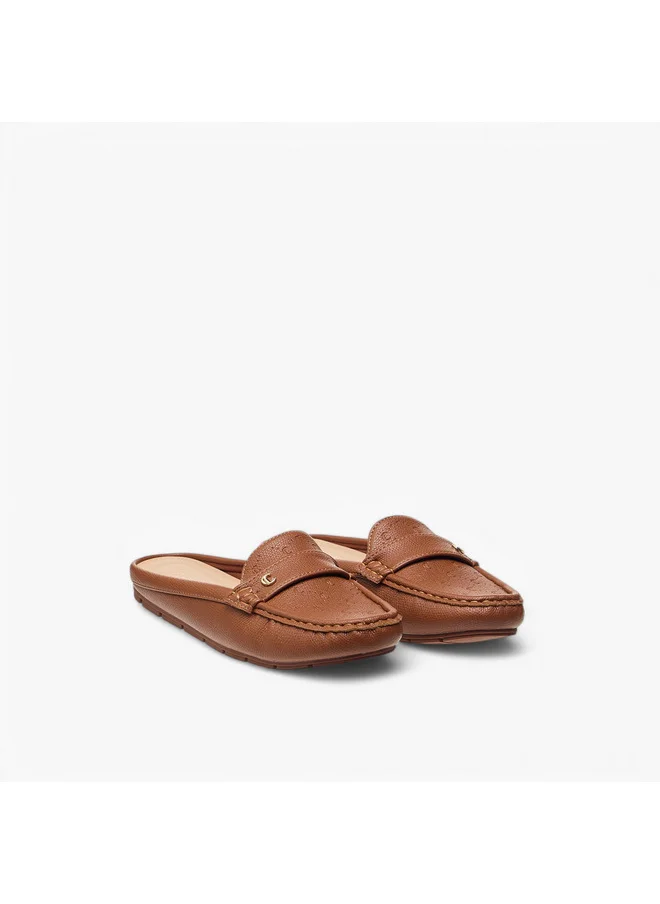 Le Confort Women's Textured Slip-On Mules