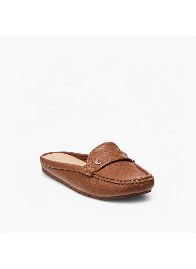 Le Confort Women's Textured Slip-On Mules