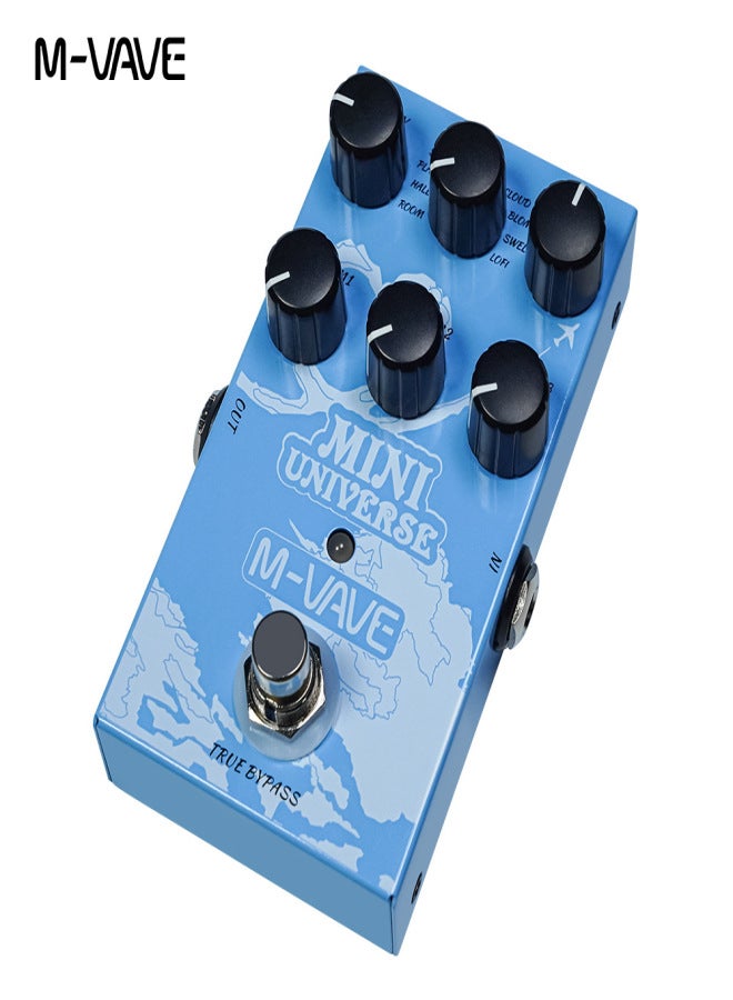 M-VAVE  Mini Universe Digital Reverb Pedal 9 Reverb Effects Room/Shimmer/Lofi/Spring Reveb Effect Pedals Guitar Pedal - Image 3