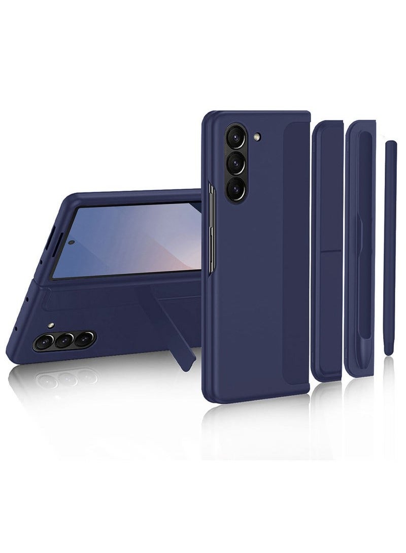 CATANES ( Case for Galaxy Z Fold 6 ) Premium Samsung Galaxy Z Fold 6 Case with Built-in S Pen Holder Sleek Protection for Your Foldable Dark Blue Color - Image 1