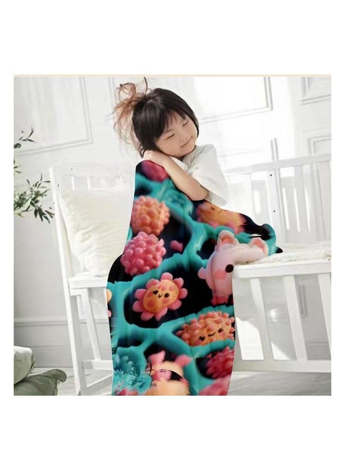 general Flannel thin blanket (warm and comfortable, suitable for sleep, gaming, dust removal and sandproof) 150cm*200cm - 993 - Image 3