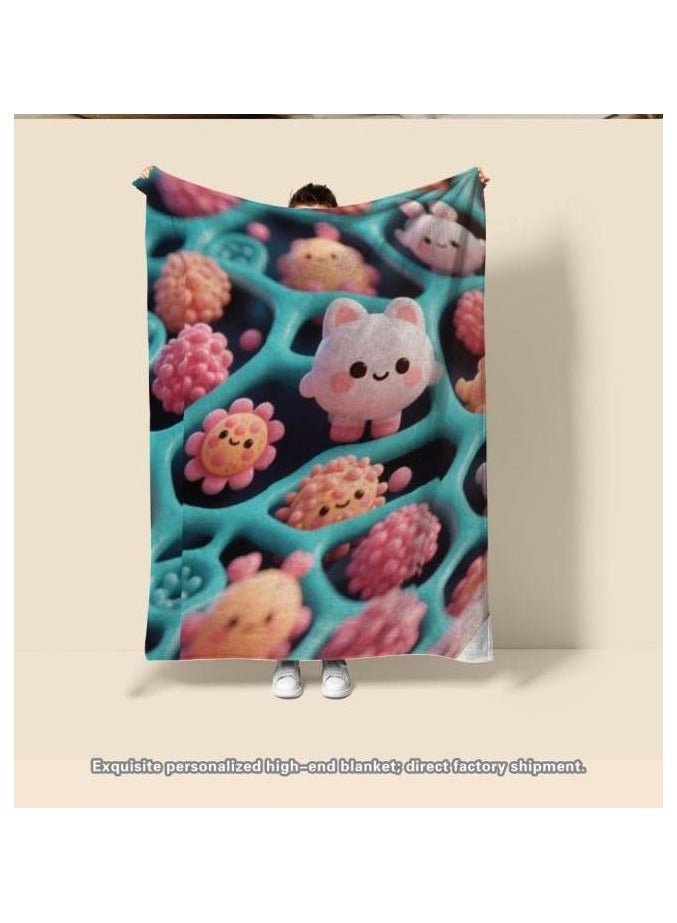 general Flannel thin blanket (warm and comfortable, suitable for sleep, gaming, dust removal and sandproof) 150cm*200cm - 993 - Image 4