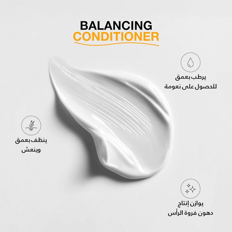 Global Keratin Balancing Conditioner (300ml) For Oily & Color Treated Hair Daily Use After Shampoo Conditioning Deep Cleanser & Impurities Remover Restores pH Levels (10.1 fl.oz) - Image 3
