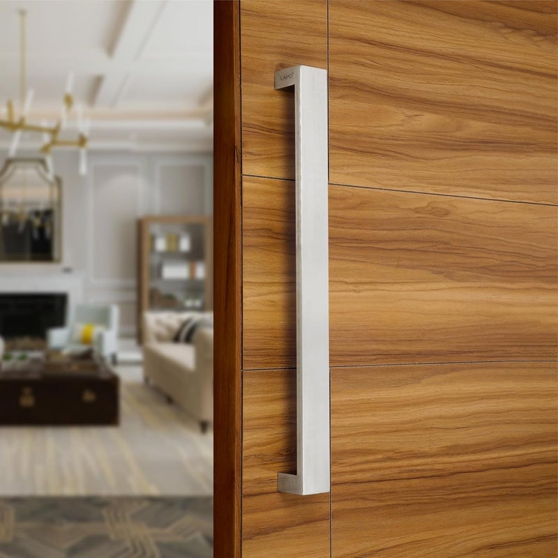 LAPO LAPO 36 inch Stainless Steel Door Handle for Main Door Wooden Glass Door Pull Push Handle Main Door Handle for All Door Hole to Hole Size 900 mmPack of 1 Matt Finish 3 Years Warranty  - Image 1