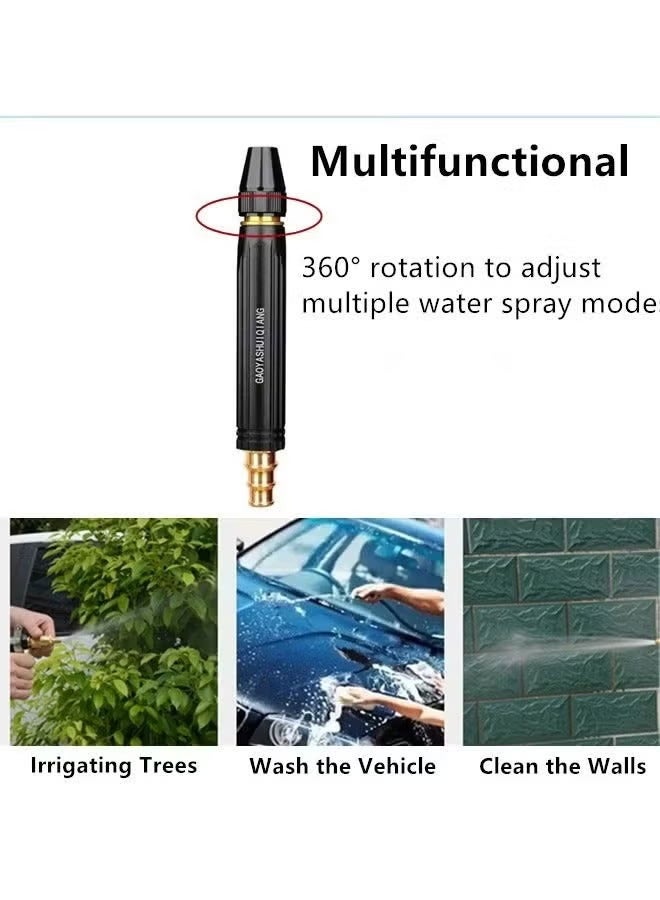 High Pressure Garden Hose Spray Nozzle | Adjustable Water Spray Gun with 3 Spray Modes | Heavy-Duty Metal Hose Nozzle for Car Wash, Garden Watering, Patio Cleaning & Home Use - Image 4