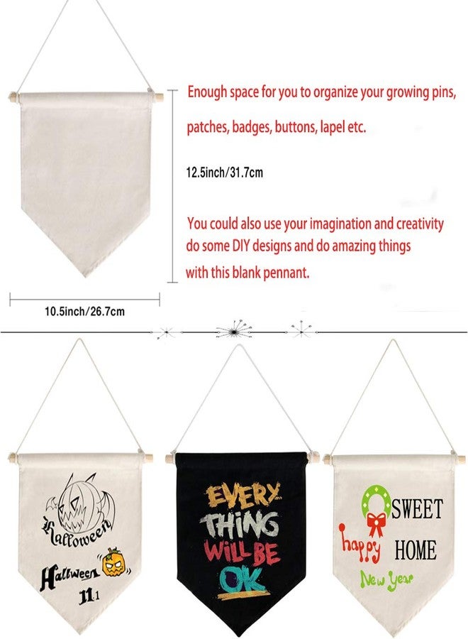 FLYPARTY Enamel Pin Wall Display Banner -Blank Canvas Banner for Display Pins Buttons (Natural) - Image 3