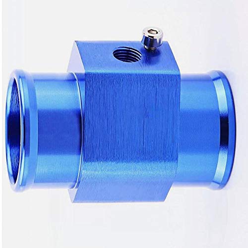 LZKZPY Universal Water Temp Joint Pipe Water Temp Temperature Joint Pipe Sensor Gauge Radiator Hose Adapter, (Blue, 32mm) - Image 1
