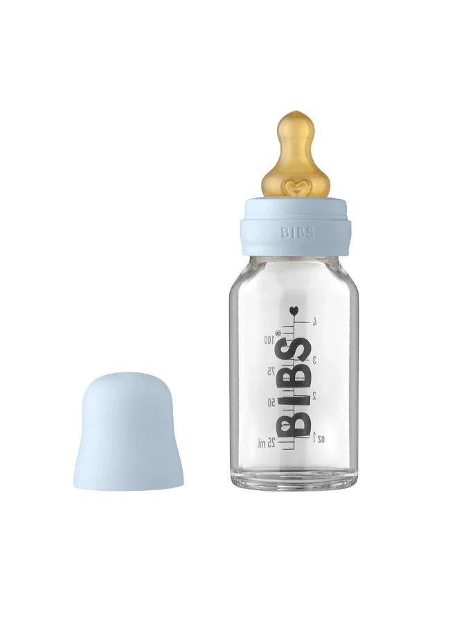 BIBS Light Blue 110 ml Baby Bottle Set for Baby Boys - Image 1