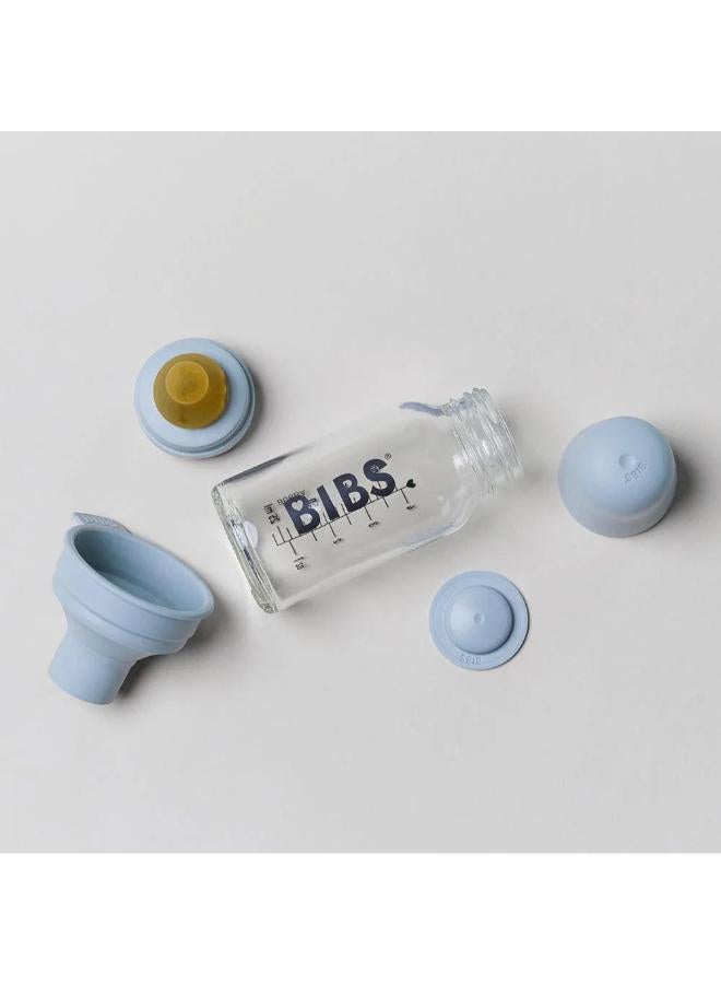 BIBS Light Blue 110 ml Baby Bottle Set for Baby Boys - Image 2