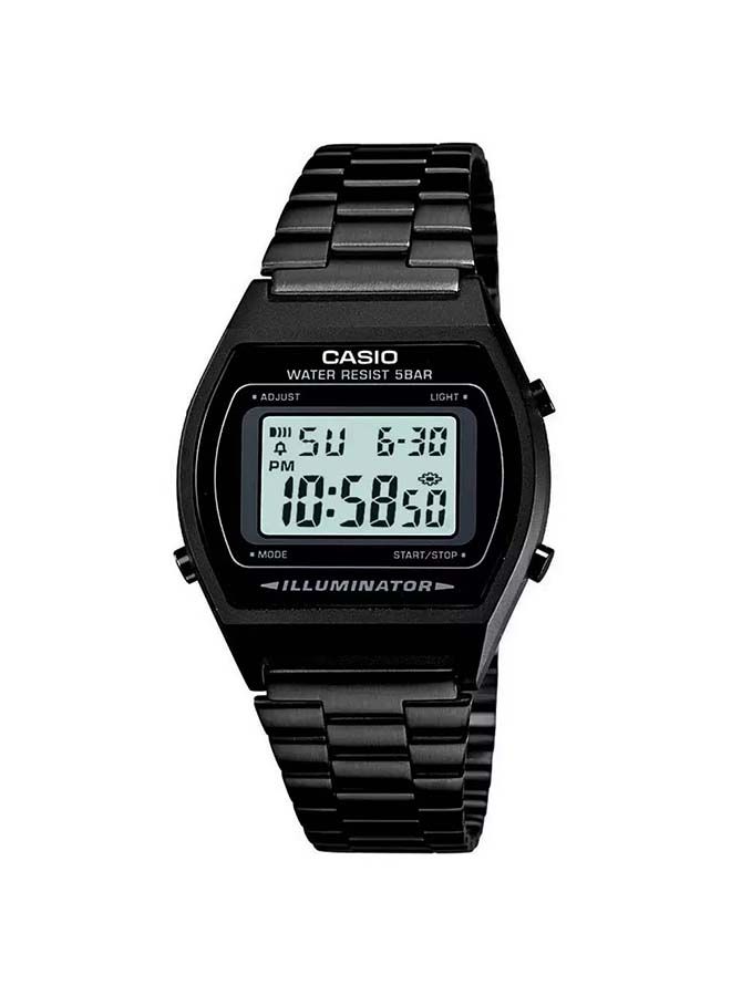 CASIO ساعة معصم رقمية من الفولاذ المقاوم للصدأ B640WB-1ADF - 52 مم - سوداء - Image 1