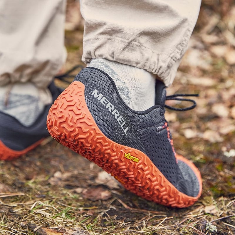 MERRELL حذاء ميريل للرجال فايبر غلوف 6، رمادي/برتقالي، 11 - Image 2