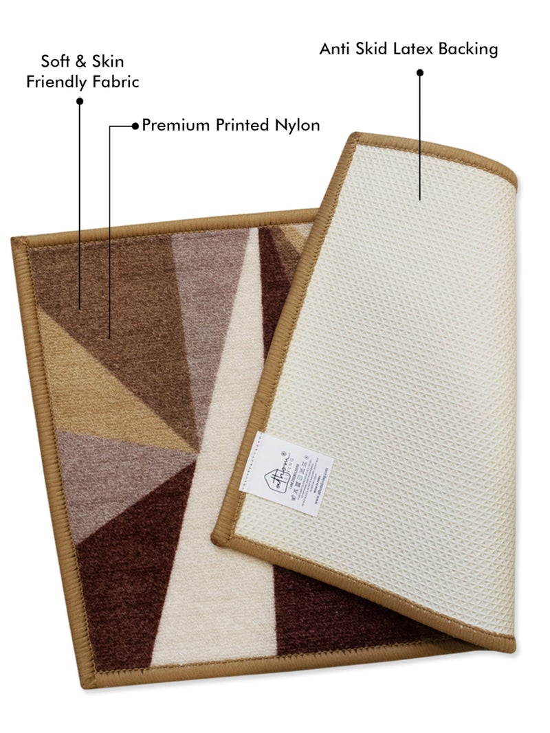 Athom Trendz Athom Living Premium Anti Slip Printed Doormat Pack of 1, Durable Nylon Fabric, Soft Texture, Easy to Clean, Stylish Home Decor Mat for Doorway & Living Room, 37x57 cm | Multicolor - Image 3