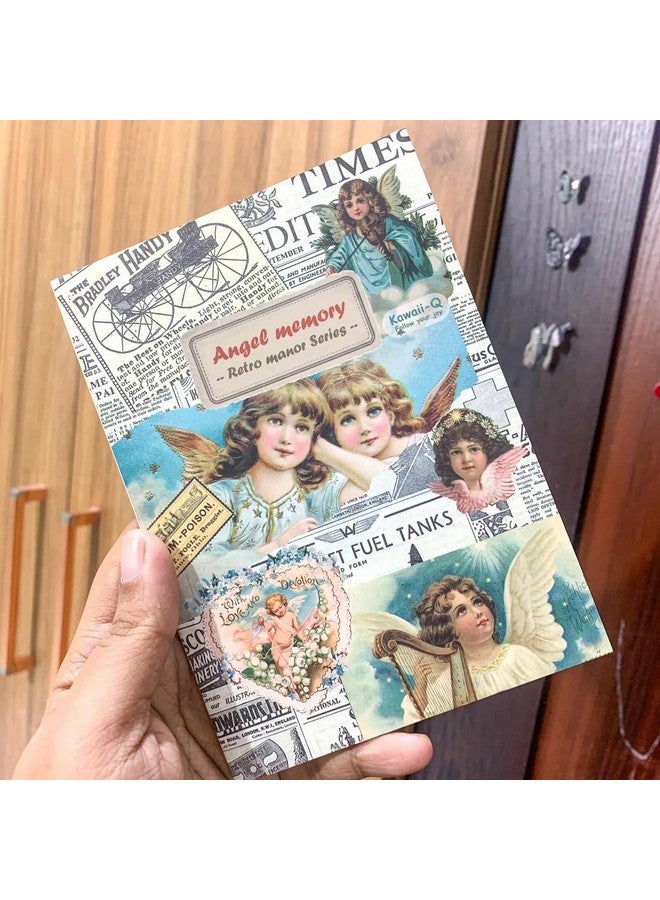 Ngel Vintage Decorative Sticker Book || Paper Cutout & Sticker Book with Paper Sticker || Aesthetic Deco Sticker Book for Scrapbooking & Creative Journaling (Pack of 1) (Angel Memory) - Image 1